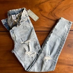 H&M super skinny high waist light jeans sz 4